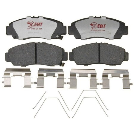 R/M Brakes BRAKE PADS OEM OE Replacement Hybrid Technology Includes Mounting Hardware EHT1506H